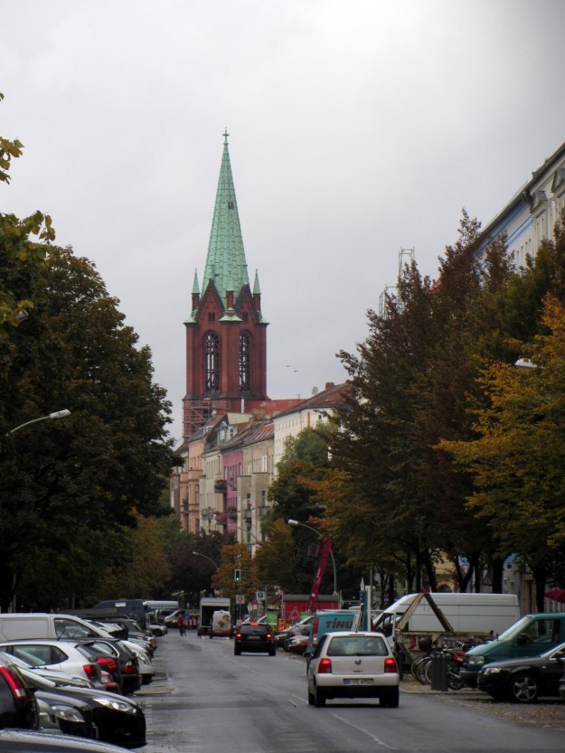 Gethsemanekirche Prenzlauer Berg - Sichtachse Stargarder Straße